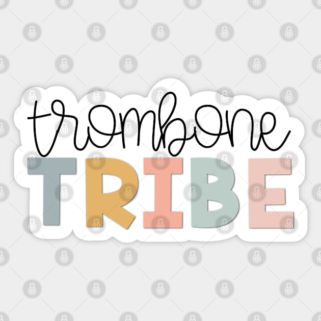 Trombone Tribe Muted Pastels Sticker by broadwaygurl18